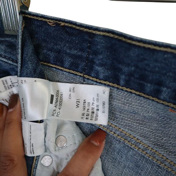 Levis Womens Low Pro Straight Jeans Size 31 Breathe Out Medium Wash Blue Denim - Picture 6 of 12